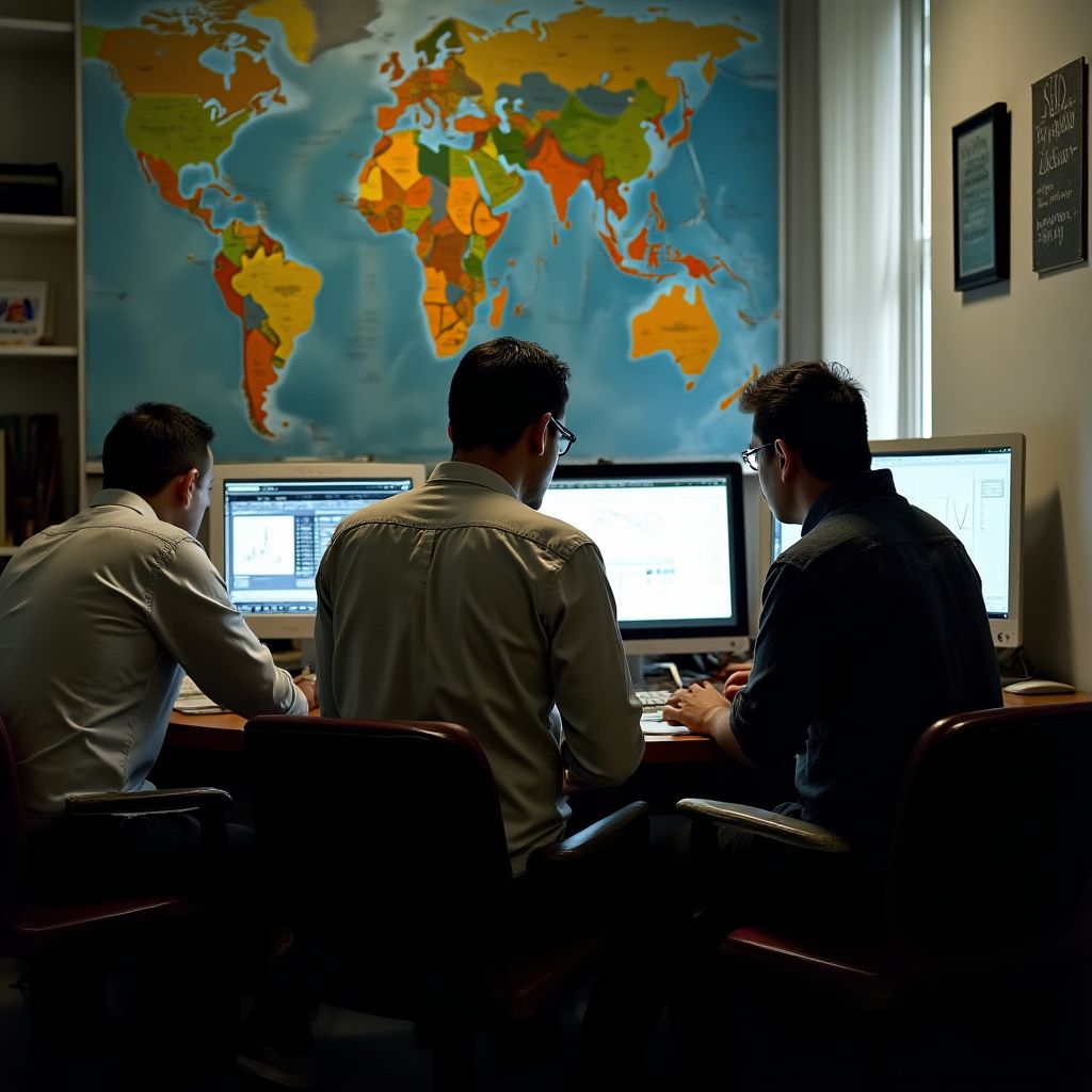 Fundadores de InviertArg en la primera oficina
